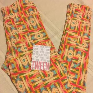 tween mommy and me vintage lularoe leggings Aztec